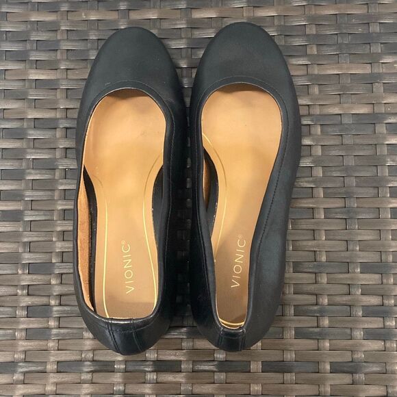 Vionic Carmel pump in black Nappa leather women’s size 9 - Picture 4 of 7